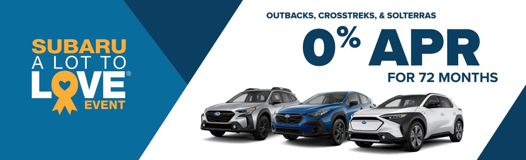 0% for 36 months on Foresters and Ascents