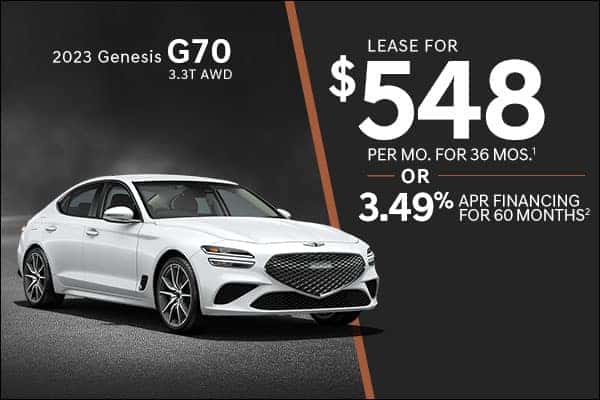New 2023 Genesis G70 3.3T AWD