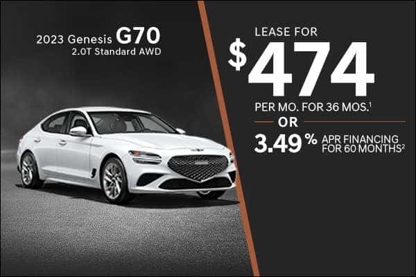 New 2023 Genesis G70 2.0T Standard AWD