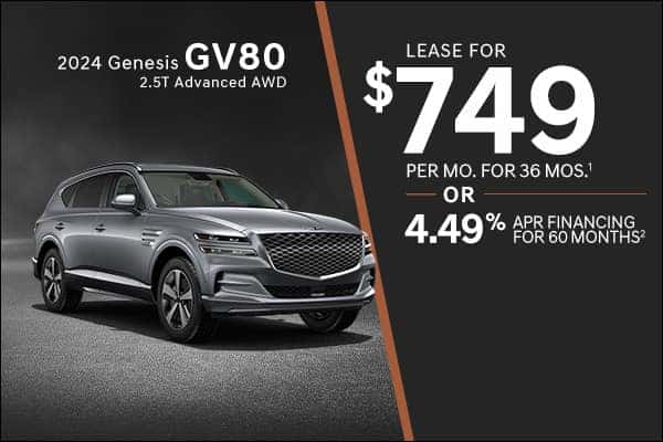 New 2024 Genesis GV80 2.5T I4 Advanced AWD