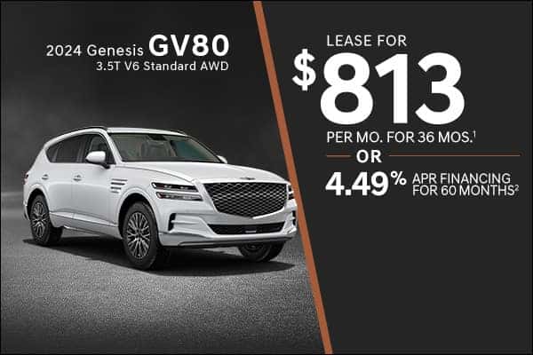 New 2024 Genesis GV80 3.5T V6 Standard AWD