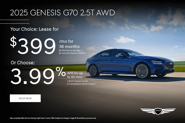 2025 Genesis G70 2.5T AWD