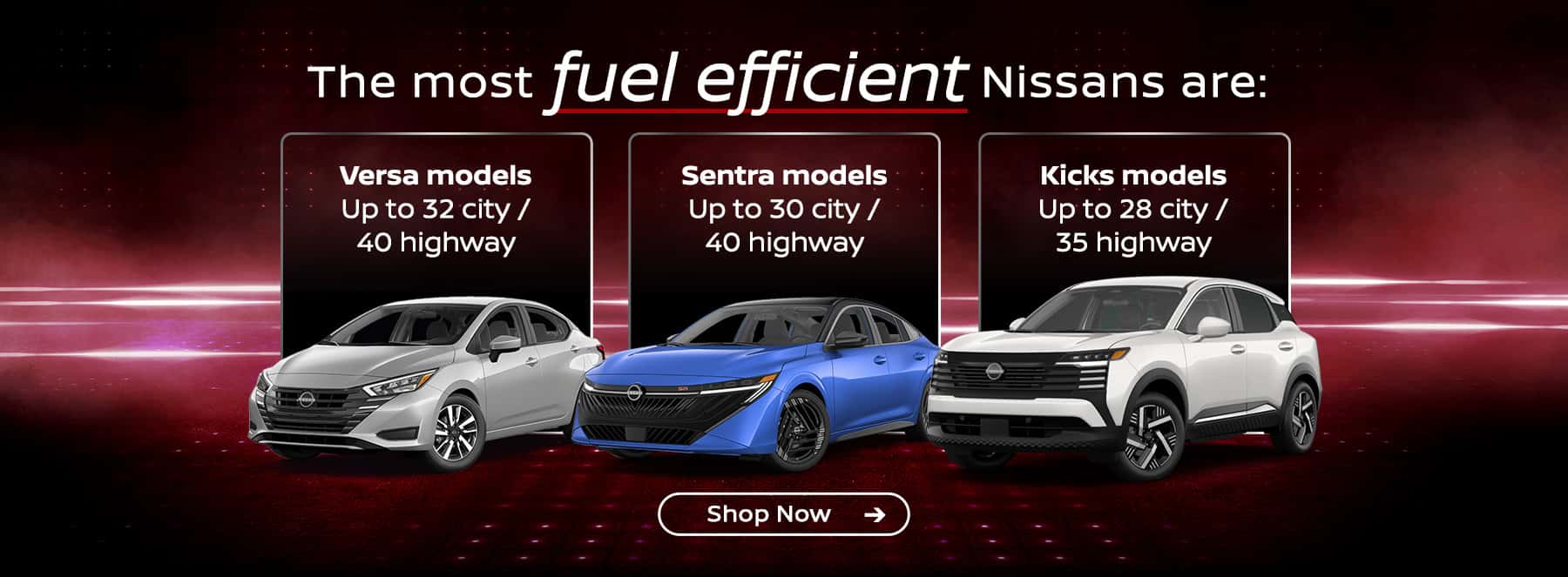 Fuel Efficient Vehicles Available