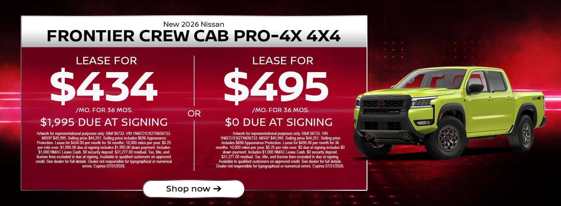 Frontier Lease Offer
