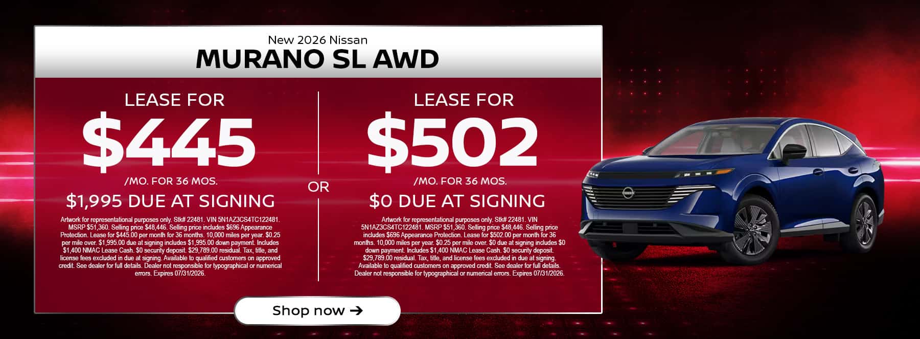 Murano Lease Offer