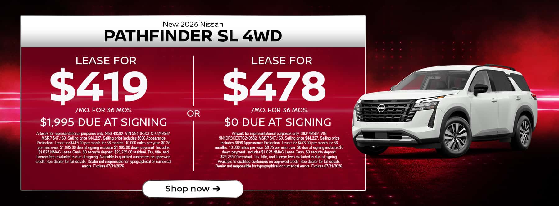 Pathfinder Lease Offer
