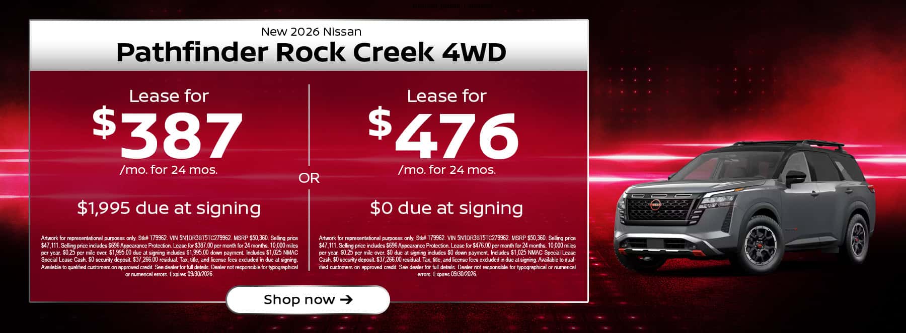Pathfinder Rock Creek Offer
