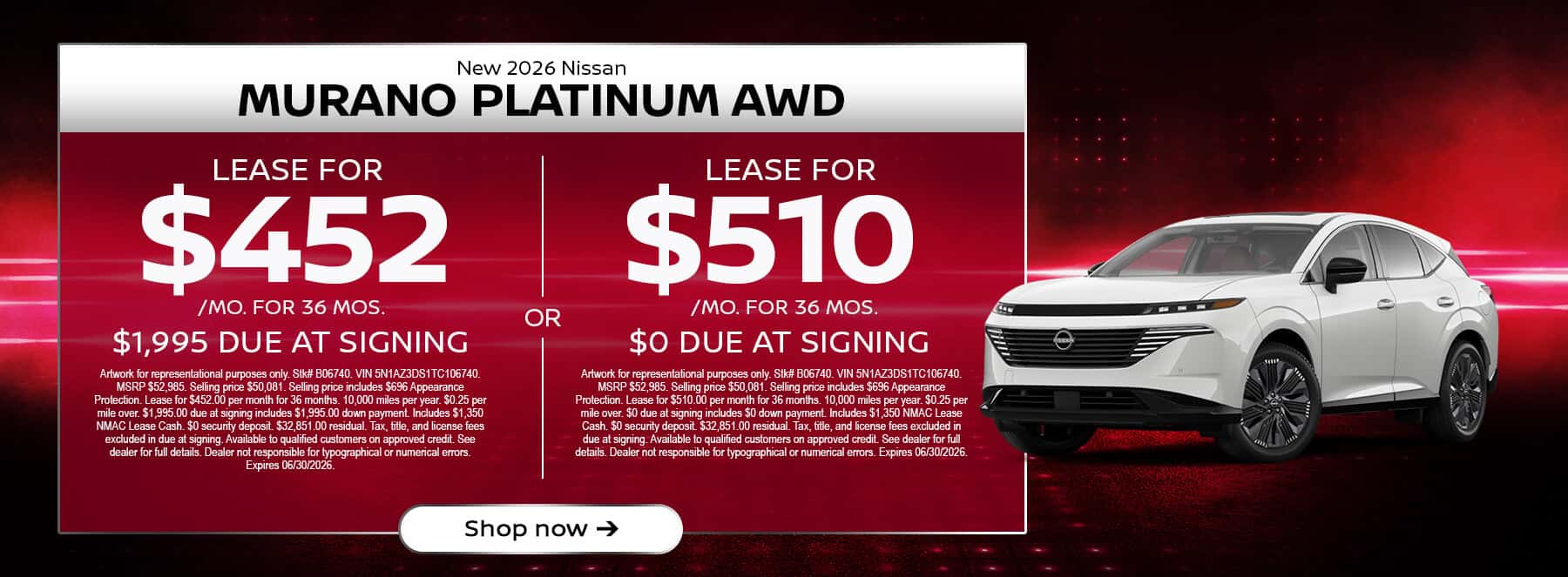Murano Lease Offer