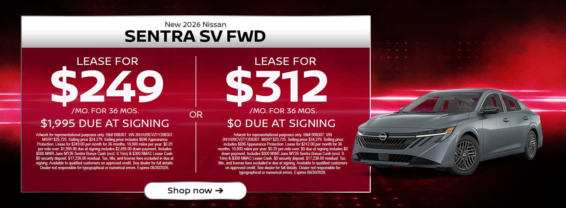 Sentra Lease Offer