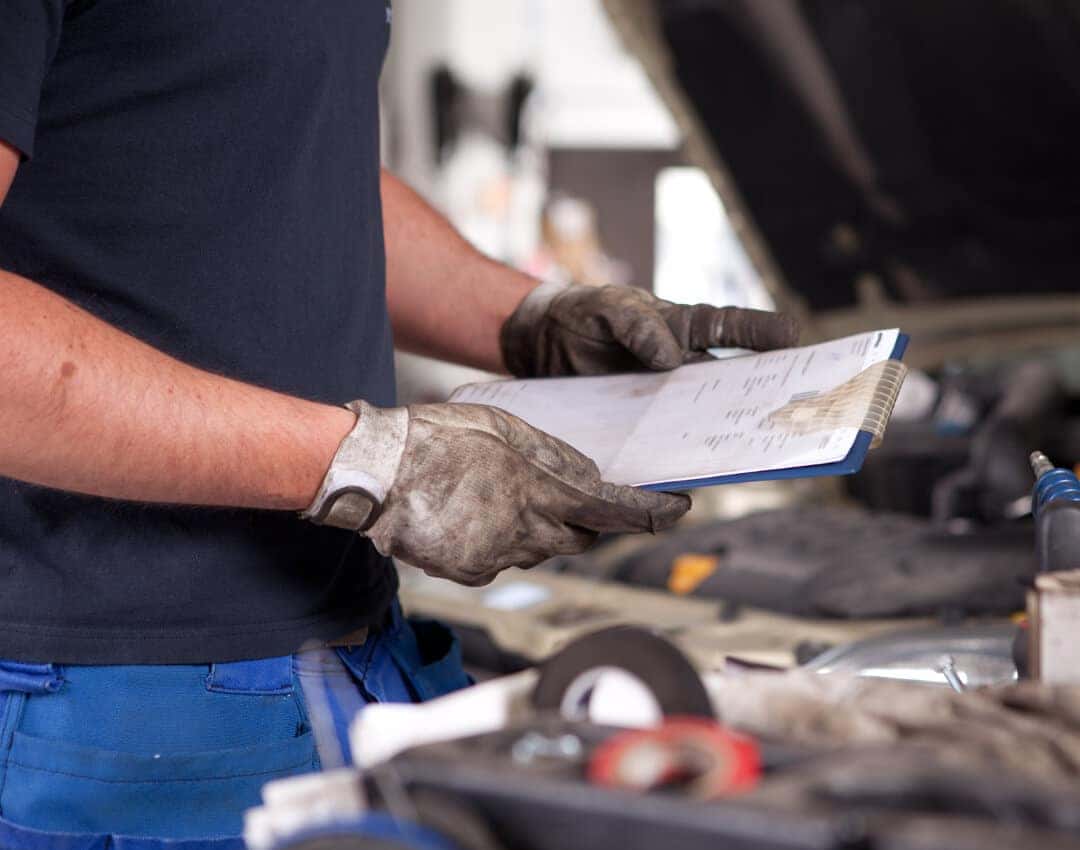 Technician Reviews Service Order