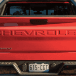 2019 Chevrolet Silverado cab from rear