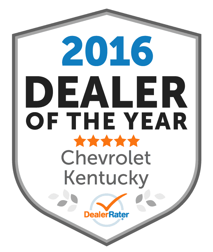 2016 DealerRater Dealer of the Year Chevy Kentucky