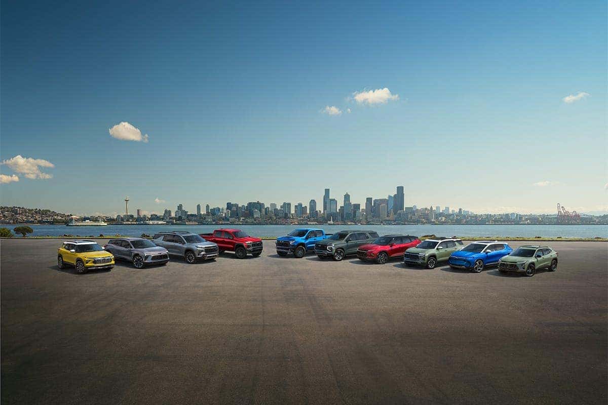 Chevy Lineup on bay 