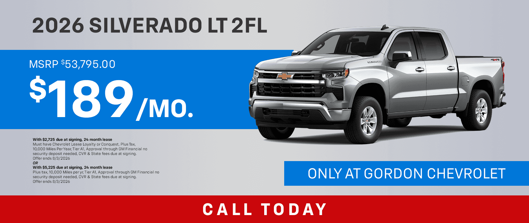 2026 Silverado LT 2FL