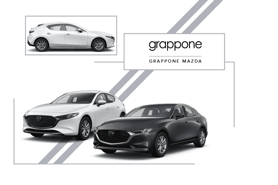 Get the New 2025 Mazda3 Hatch and Sedan with Special 0.9% APR at Grappone Mazda