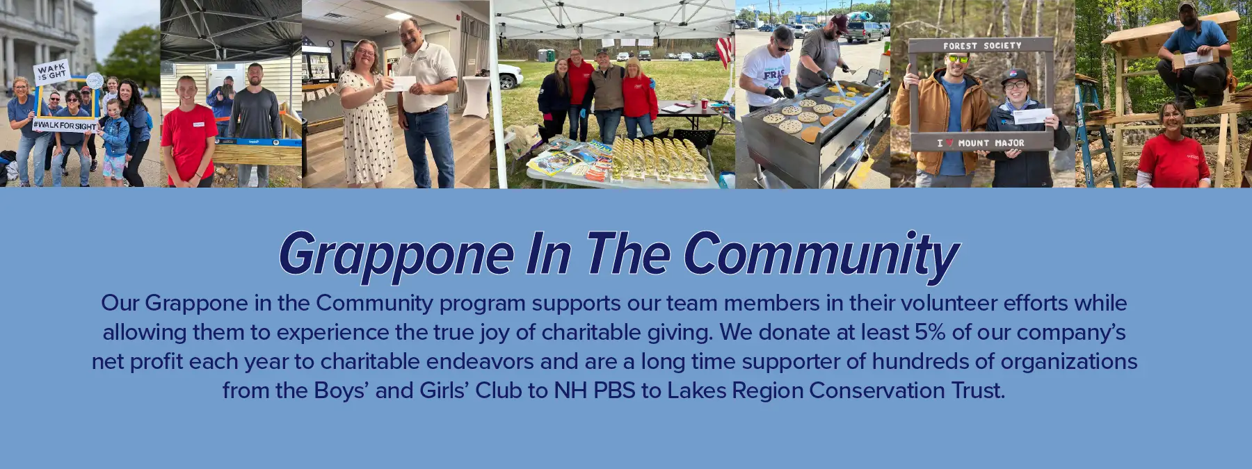 Grappone in the Community Banner