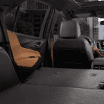 Chevy Equinox interior with rear seats folded down