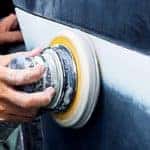 Fixing a dent in a car