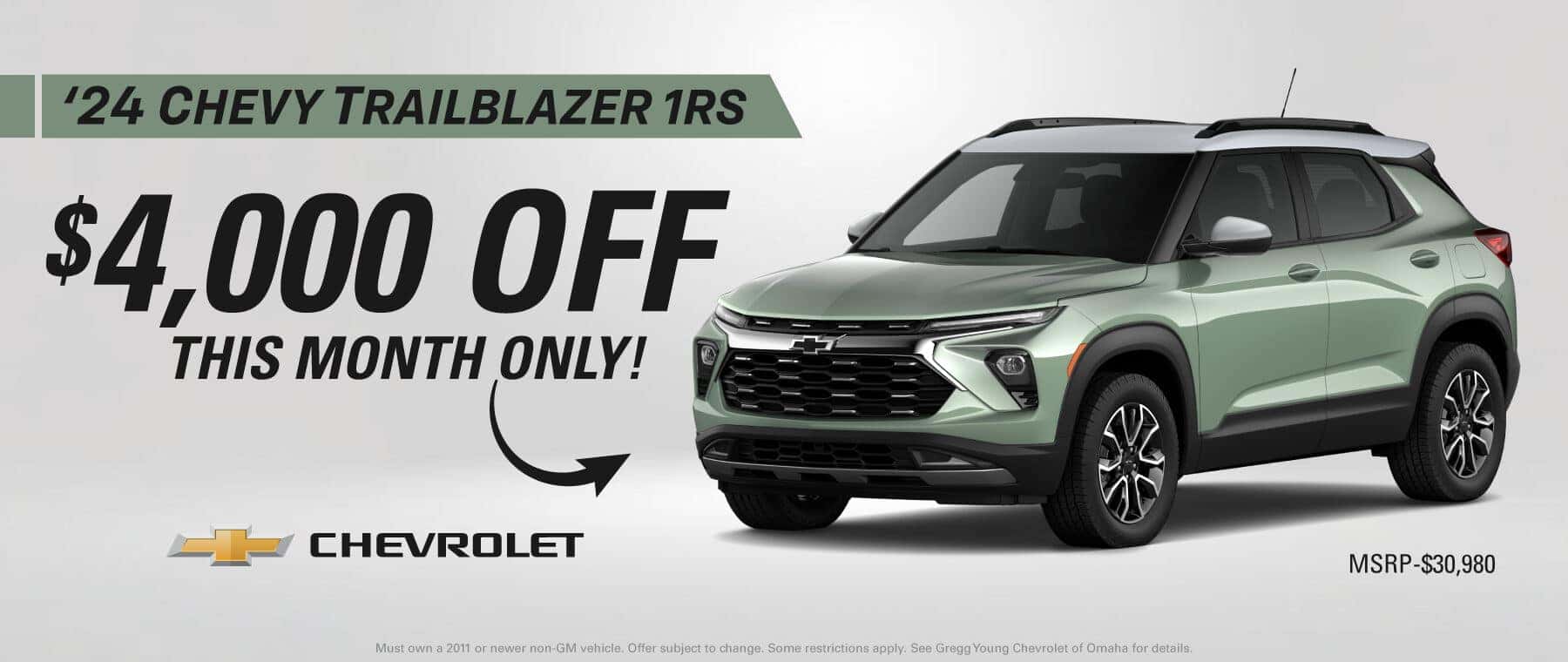 2024 CHEVROLET TRAILBLAZER $4000 OFF