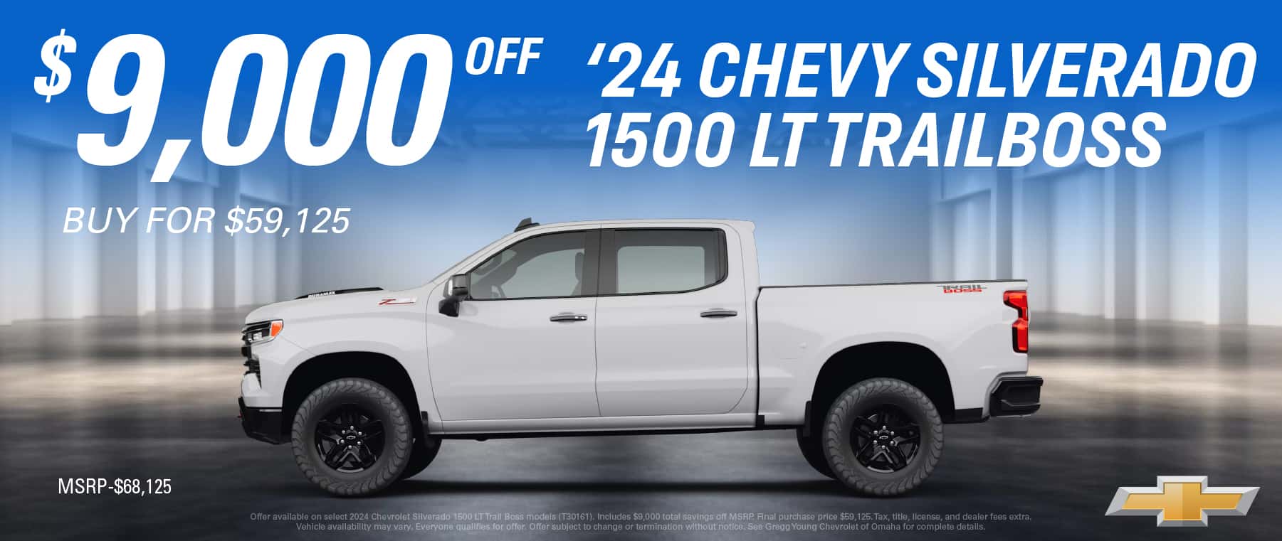 2024 CHEVROLET SILVERADO 1500 $9,000 OFF! BUY FOR $59,125