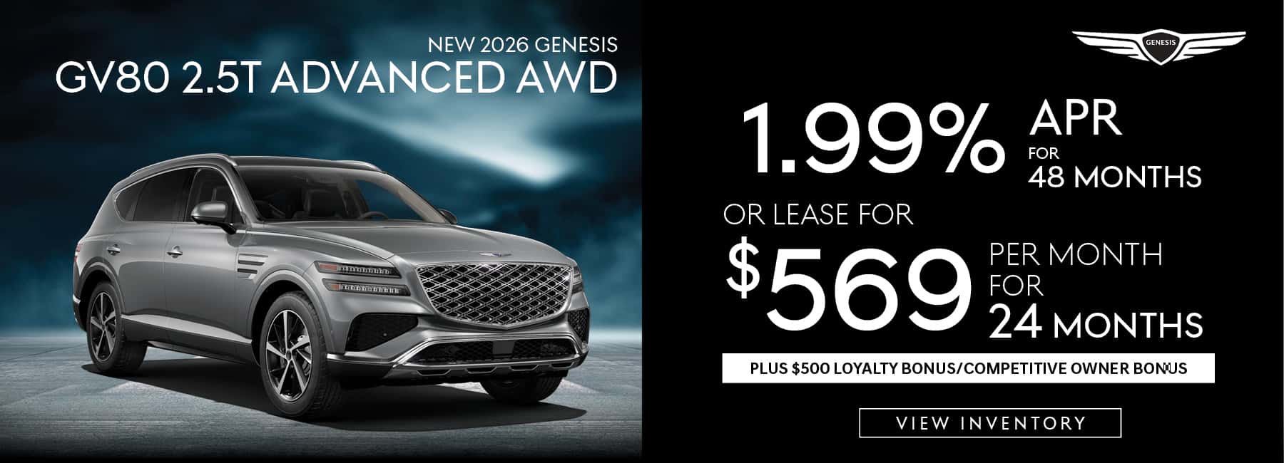 New 2026 Genesis GV80 2.5T Advanced AWD