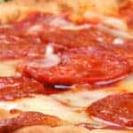pepperoni pizza on table