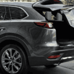 2020 CX-9 with open trunk showing cargo space