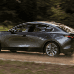 2020 Mazda3 driving on rural Florida road