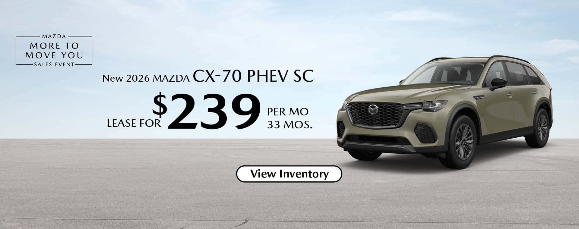 2026 MAZDA CX-70 PHEV