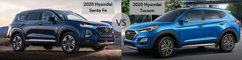2020 Hyundai Santa Fe Vs 2020 Hyundai Tucson Hyundai Of Cumming