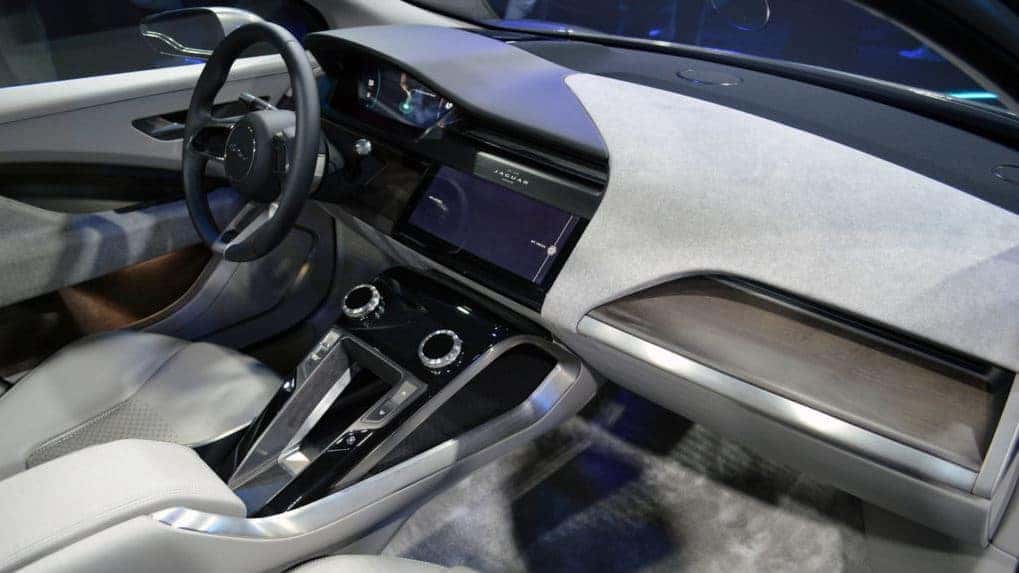 electric Jaguar I pace center console