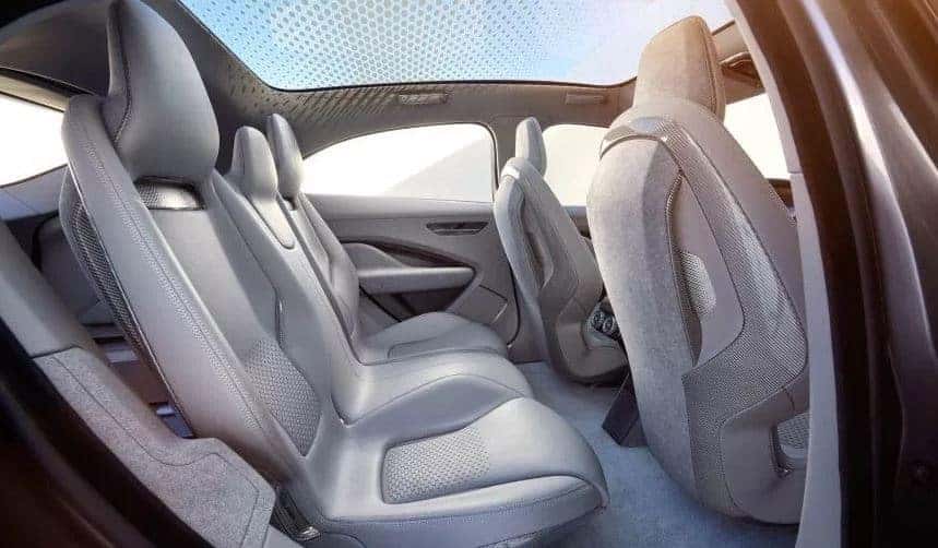 All new Jaguar I pace back seat
