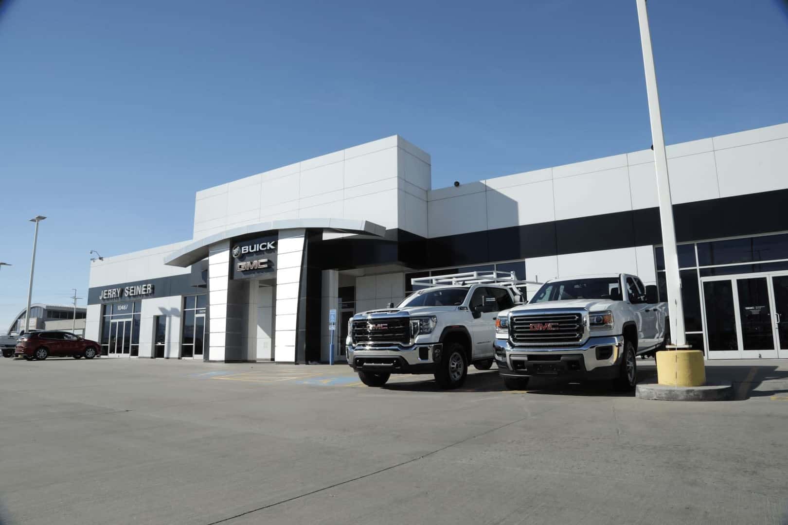 An exterior shot of a Buick GMC dealership.