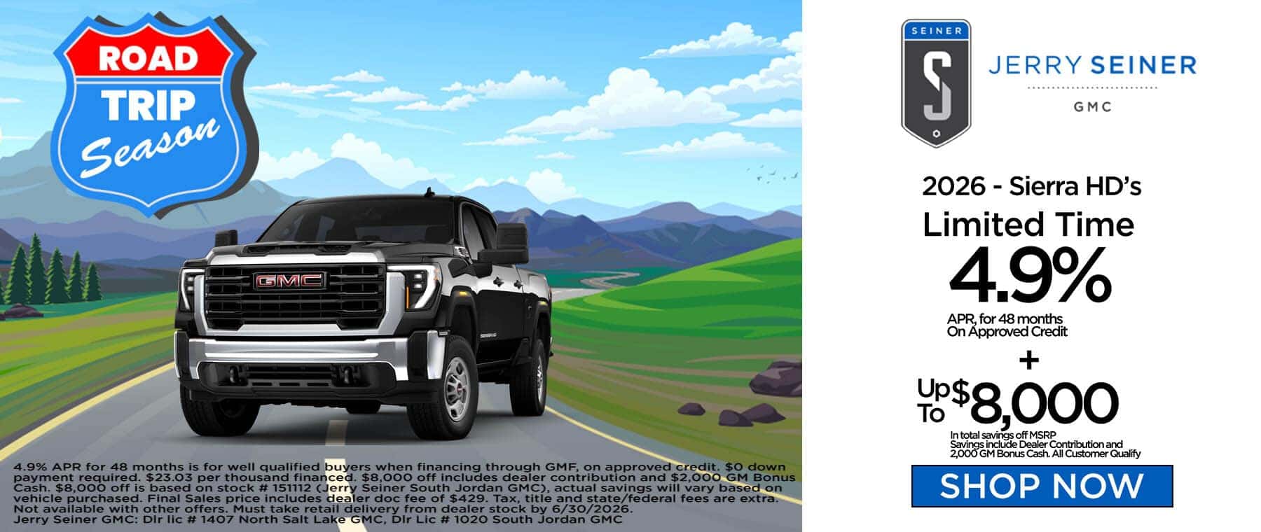 2026 Sierra HD APR Offer
