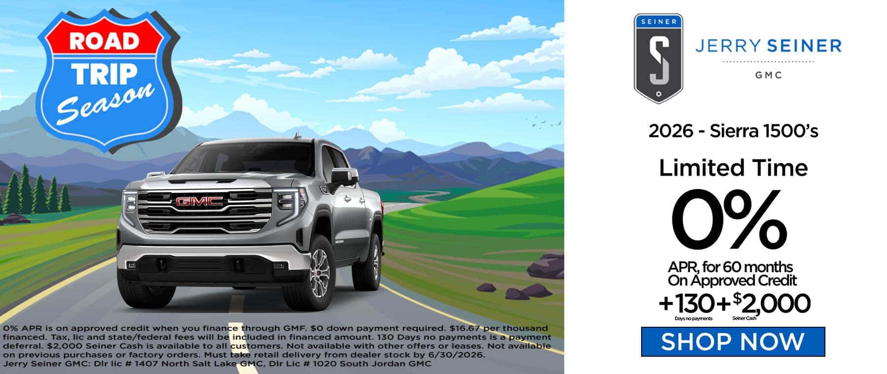 2026 Sierra 1500 APR Offer