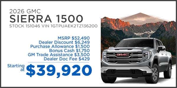 New GMC Sierra 1500 Crew Cab Offer