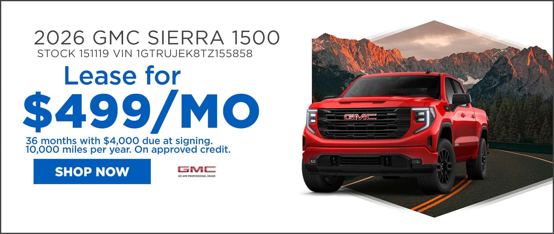 Sierra 1500 Lease Oct 26