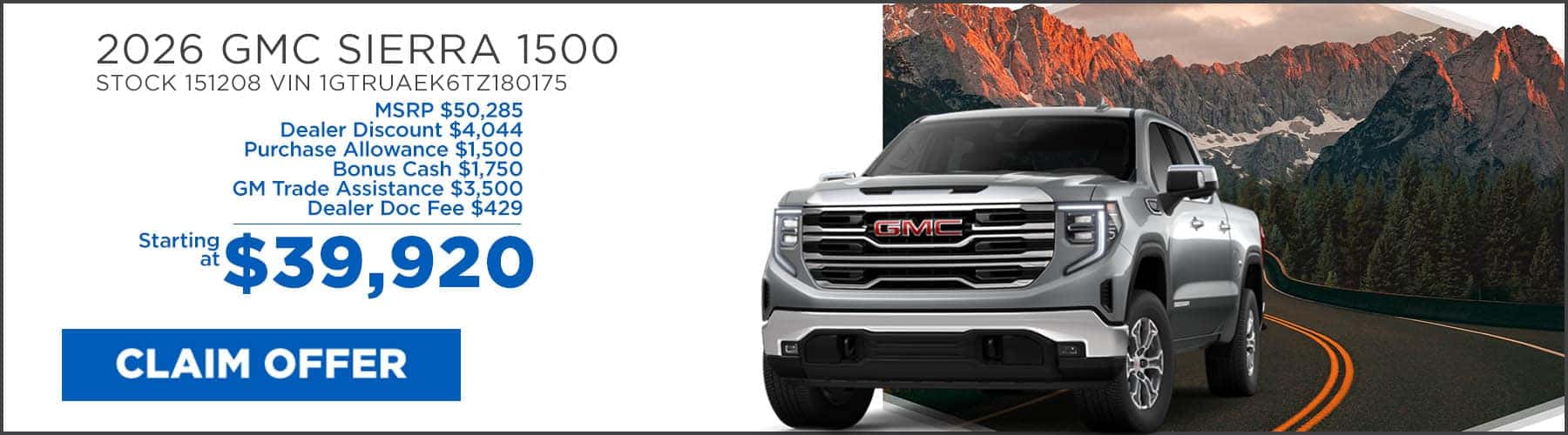 Sierra Starting Oct 26