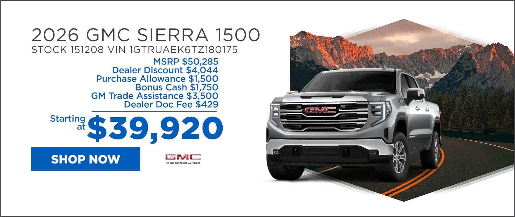 Sierra Starting Oct 26