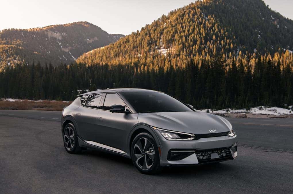 Silver 2022 Kia EV6 