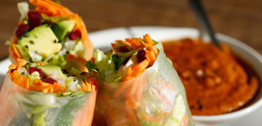 Thai Spring Rolls and Sauce