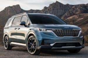 Blue 2022 Kia Carnival
