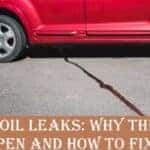 A car leaking oil