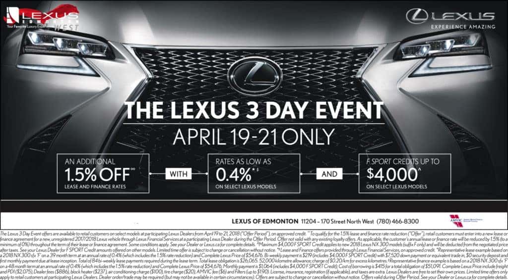 Lexus 3 Day Event