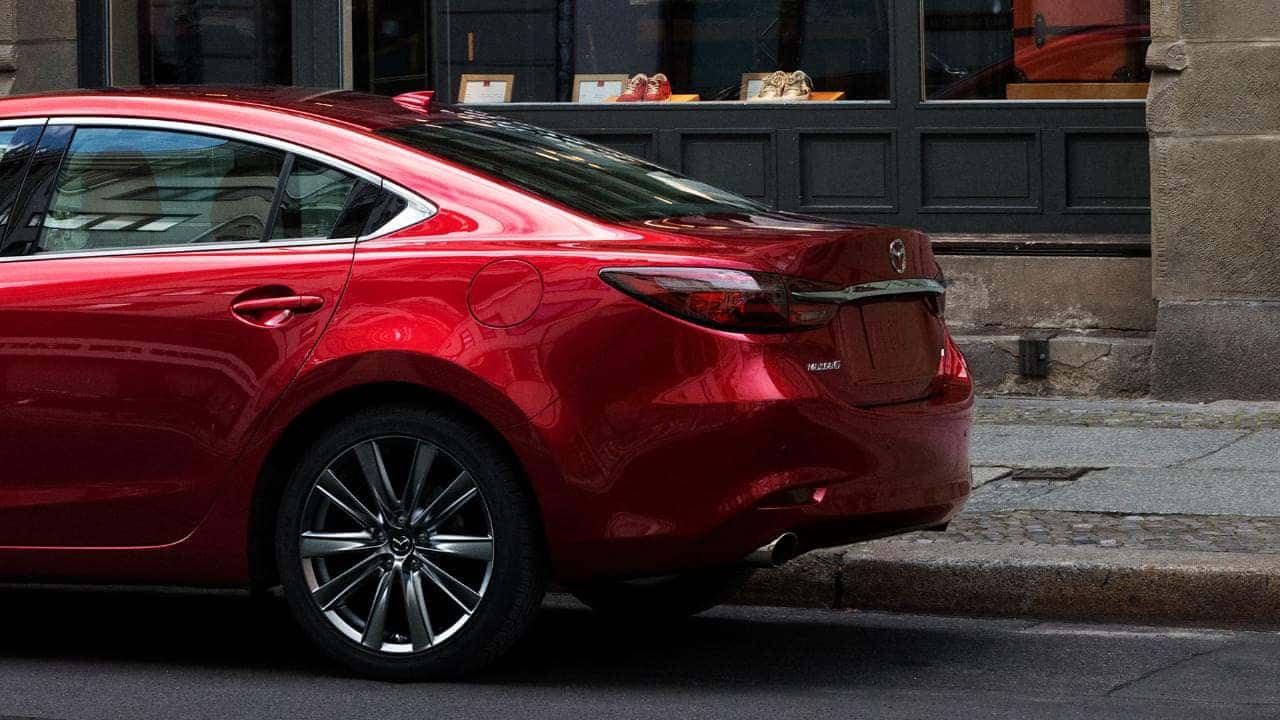 red 2018 Mazda 6 back
