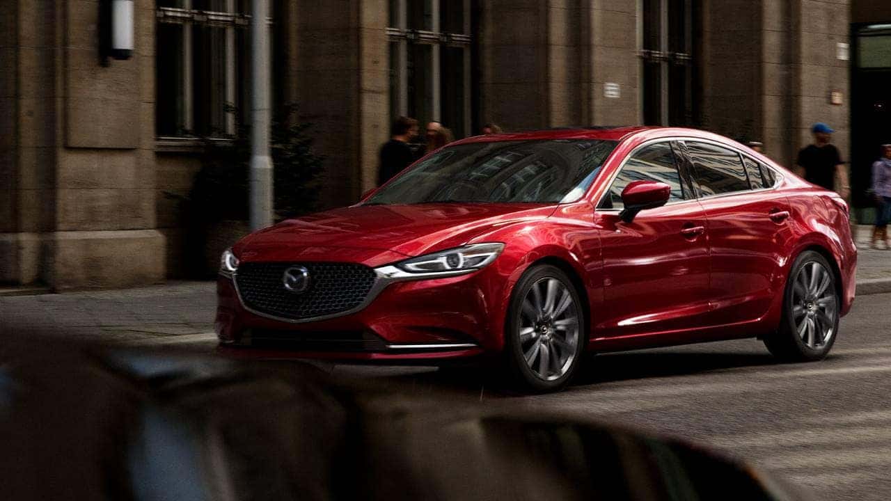 red 2018 mazda 6 headlight