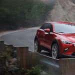 2020 Mazda CX-3 driving on a curving road
