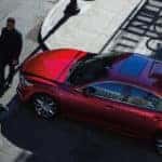 2020 Mazda6 stopped at a crosswalk