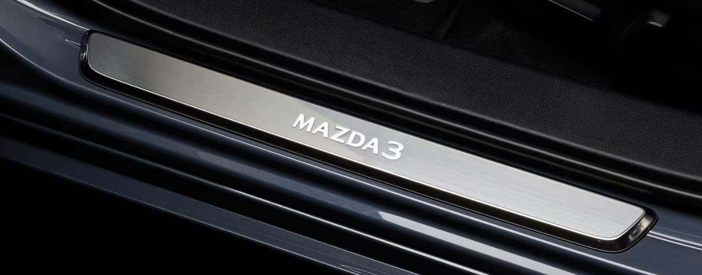 Door sill in a 2023 Mazda3