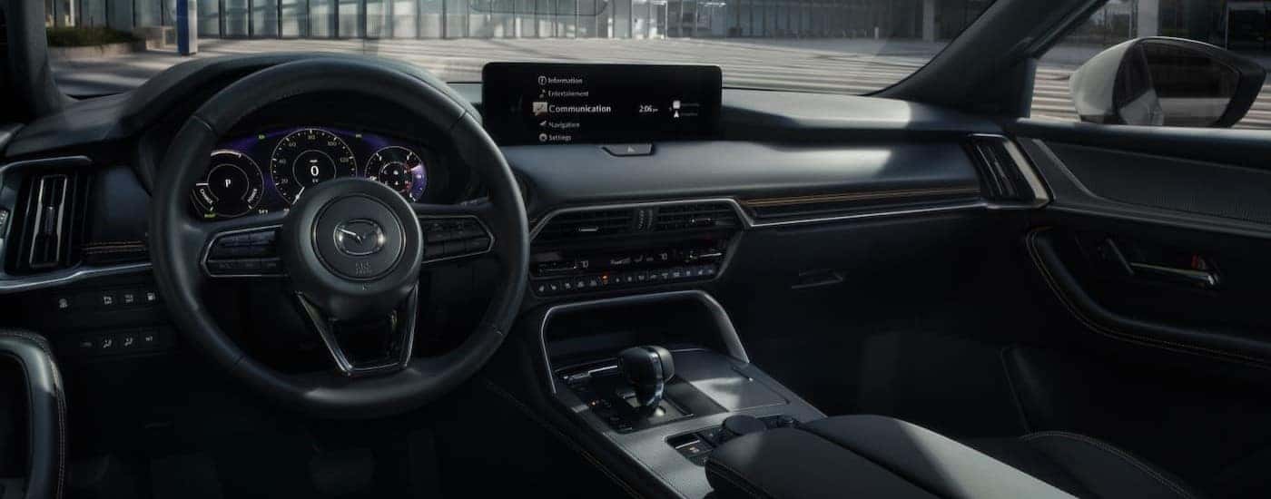 The black dash in a 2026 Mazda CX-90 for sale near Glastonbury.